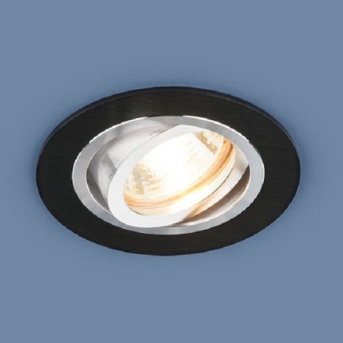 Светильник встраиваемый поворотный Elektrostandard 1061/1 MR16 BK 220В Черный картинка 